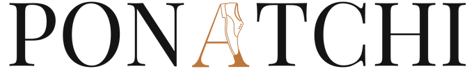 Ponatchi logo with a stylized 'A' on a black background