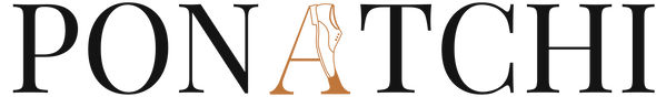 Ponatchi logo with a stylized 'A' on a black background