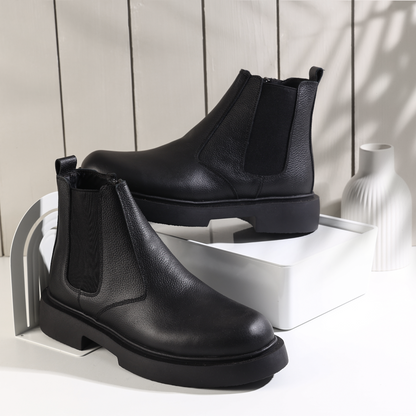 E58- تشيلسي بوت جلد طبيعي