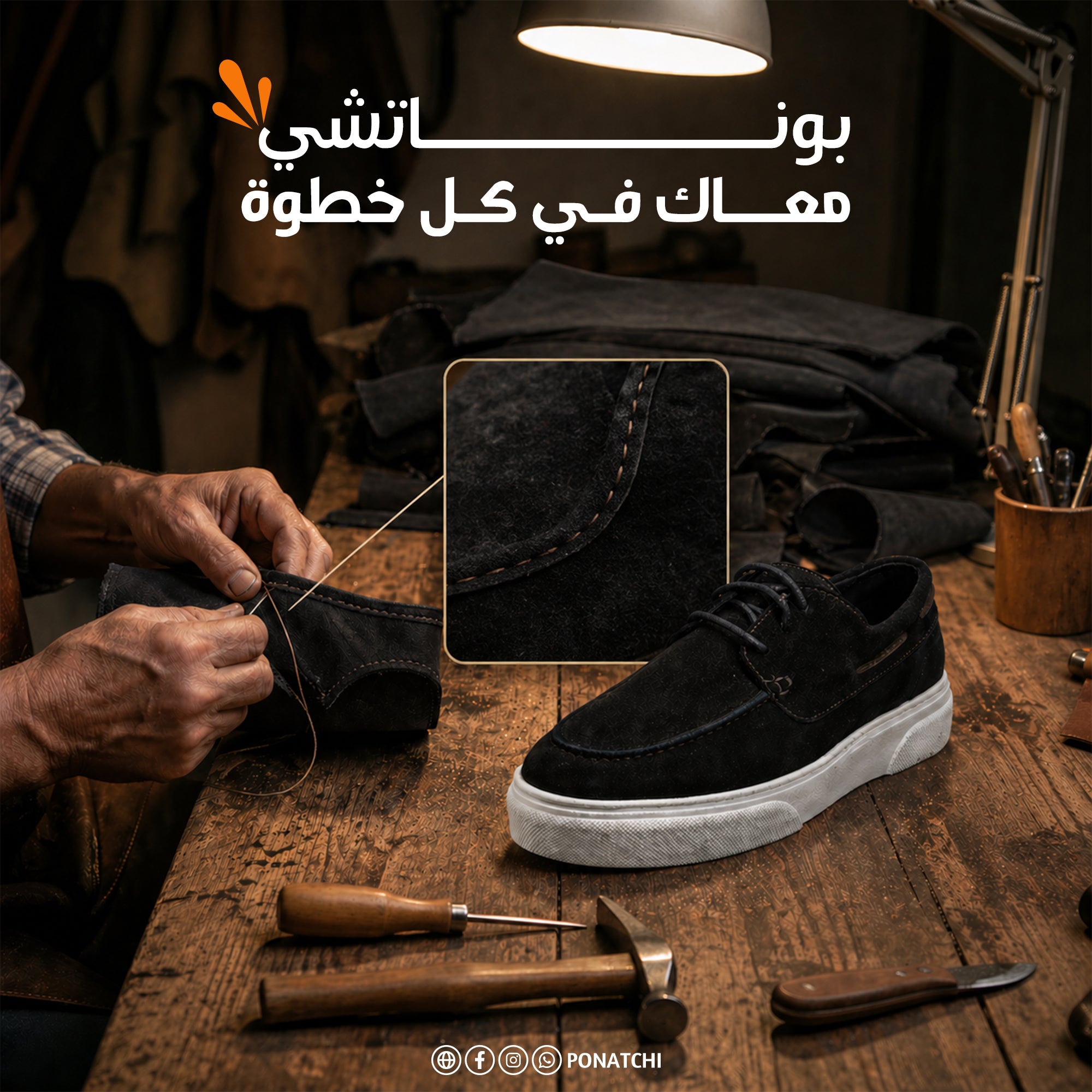 K15-شوز رجالي جلد شمواه طبيعي