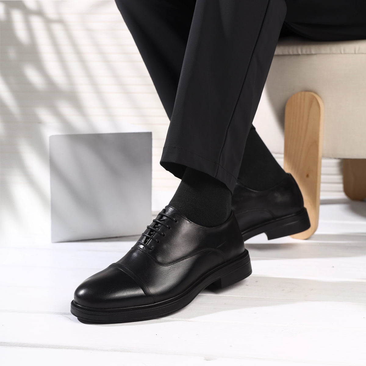 حذاء رجالي كلاسيك جلد طبيعي فاخر-A10