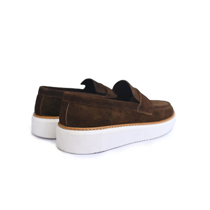 K20-شوز رجالي  نعل ابيض جلد شمواه طبيعي