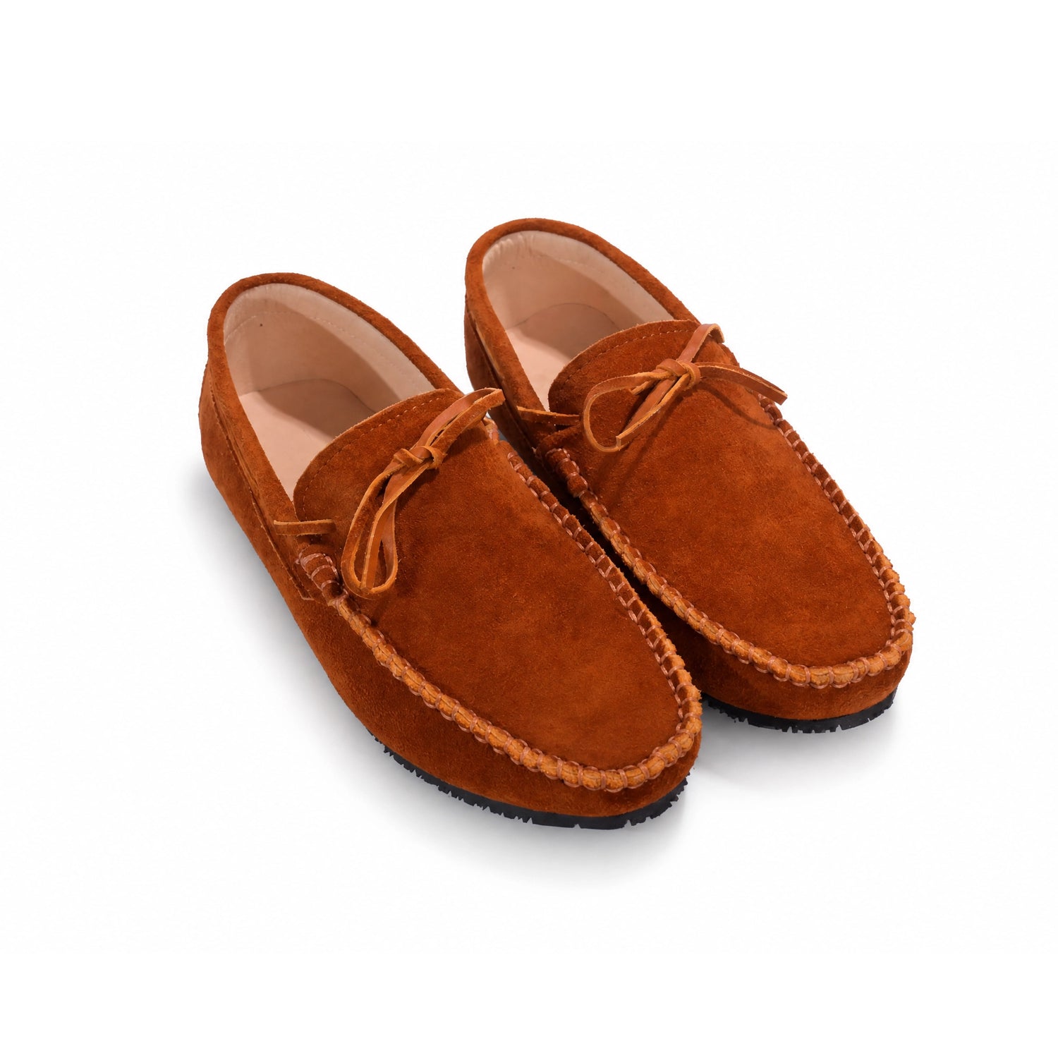 V8-شوز رجالي جلد شمواه طبيعي